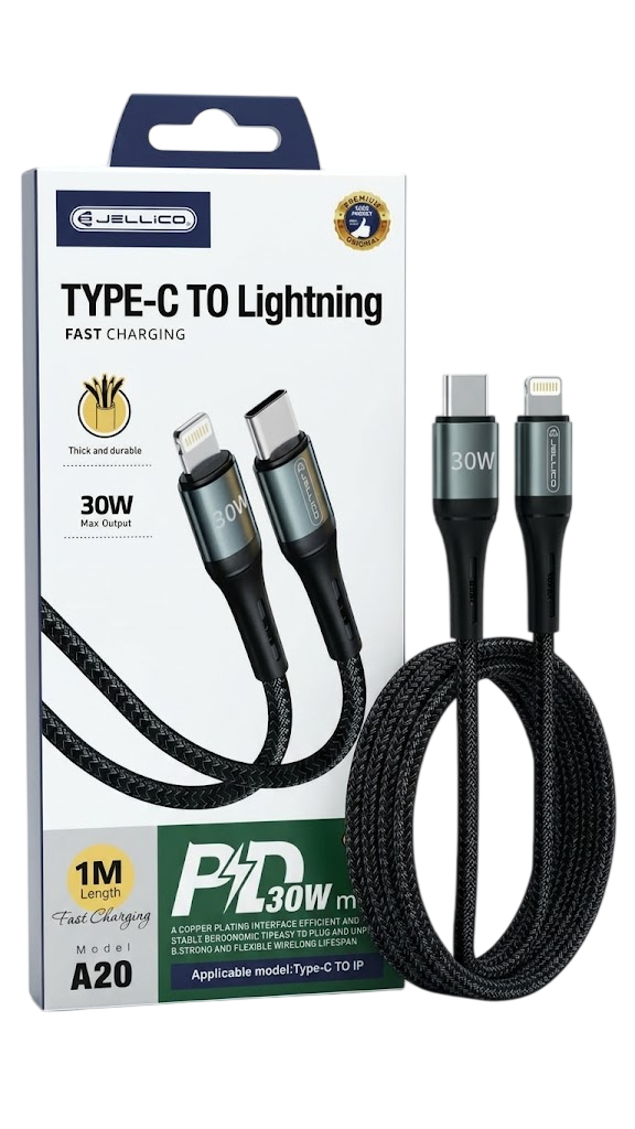 CABLE JELLICO A20 TYPE- C TO IPHONE