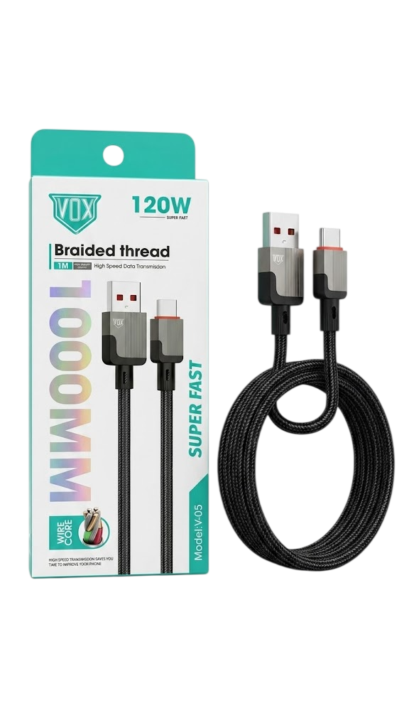 CABLE VOX V-05 TYPE-C 120W