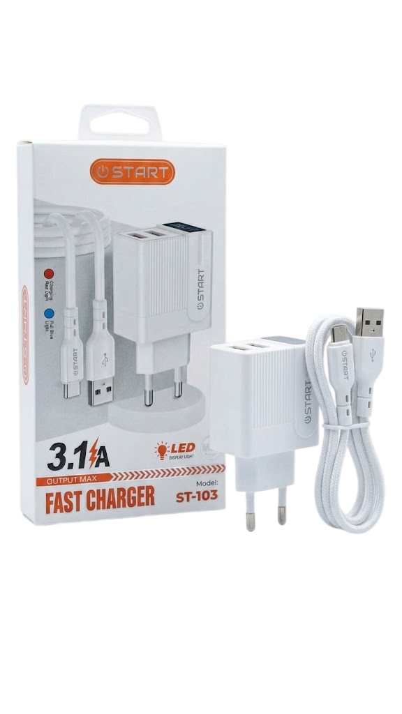CHARGER START LED MICRO ST-103 3.1A