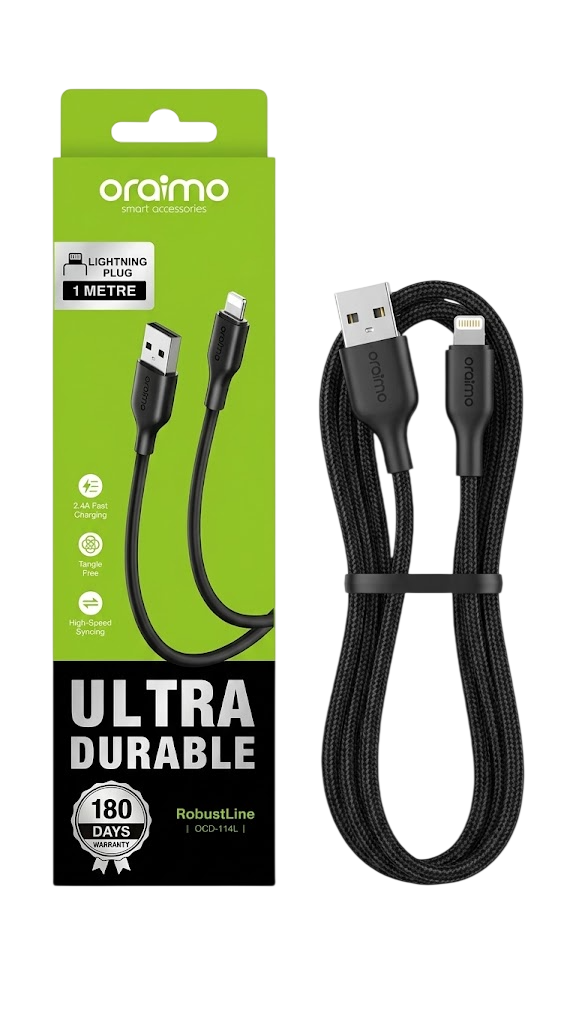 CABLE ORAIMO  LIGHTNING ROBUSTLINE (OCD-114L)